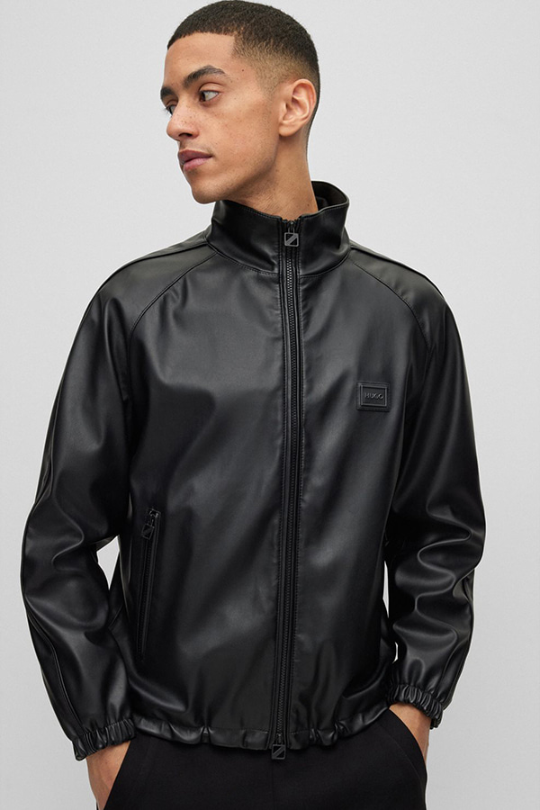 ΜΠΟΥΦΑΝ HUGO(ΔΕΡΜΑΤΙΝΗ) - 001 ΜΑΥΡΟ